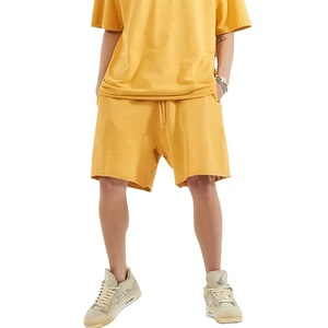 Survêtement d'été jaune unisexe 100% coton, surdimensionné, taille plus, personnalisable, pour homme, MADE BY BS 2027 - Product Image 5