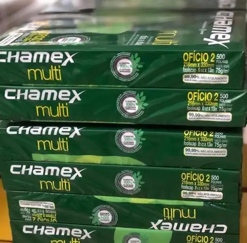 Meilleur Prix Chamex Copie Papier A4 80GSM, 75GSM & 70GSM Stock En Vrac Disponible Avec Emballage Personnalisé à vendre