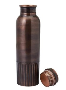 Botella de agua de cobre antiguo hecha a mano de alta calidad, vasos de gimnasio de cobre envejecido para adultos, hogar, Hotel, cocina, actividades al aire libre - Product Image 2