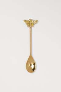 Cuillère en laiton plaqué or de qualité alimentaire avec manche long pour les tout-petits - Utilisation écologique pour les fêtes, alternative économique pour tremper le miel - Product Image 3