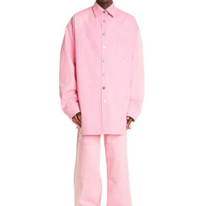 2025 material de algodón al por mayor peso ligero hombres camisas de mezclilla/alta calidad OEM personalizado Vintage hombres camisas de mezclilla - Product Image 6