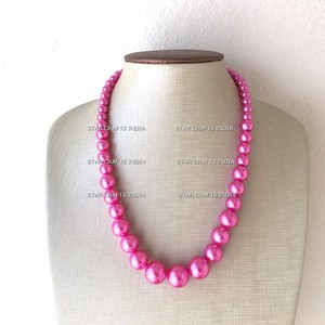 Collar de resina hecho a mano para mujer, novedad de 2024, collar de cuentas de triple capa, collar de cuentas coloridas de STAR CRAFTS INDIA - Product Image 5