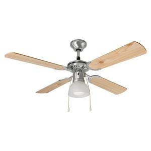 Ventilador de Techo Bicolor Cromado 7064 CR con Luz 105x42cm Acabado Cromado Bicolor Bipolar - Product Image 1