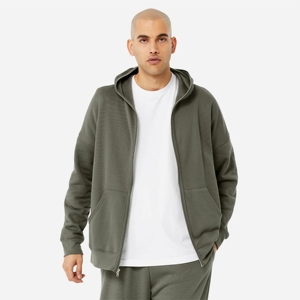 Sweat à Capuche Streetwear Respirant à Fermeture Éclair pour Hiver, 2025 Coton, 100% Personnalisé, Poids Lourd, 300g - Product Image 5