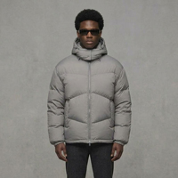 Nouvelle veste bomber matelassée à capuche en polyester pour homme, style streetwear personnalisé, fermeture éclair frontale, collection 2027