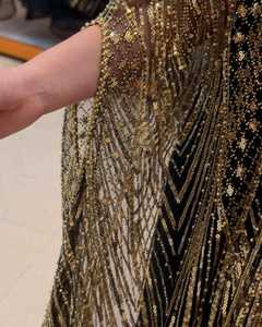 Vestido de Novia de Tul con Bordado de Lujo y Cuentas, Estilo Princesa, Cintura Imperio, Línea A, Largo hasta el Suelo, Flores, Perlas, Cristales, Incorporado - Product Image 3