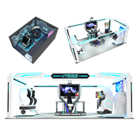 Station de jeu multijoueur d'usine, casque de réalité virtuelle, expérience de parc d'attractions familial, en vente, machine de jeu VR 3D 5D 7D 9D