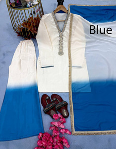 Women's Casual Summer Printed Short Kurta Pant Set Long Arm Co-ords Set with Long Sleeves for Girls Ready To Wear - Product Image 2