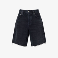 Shorts en jean pour femme ODM personnalisés, de qualité supérieure, taille mi-haute, écologiques, confortables pour l'été, style décontracté, avec logo, effet délavé, coupe boyfriend