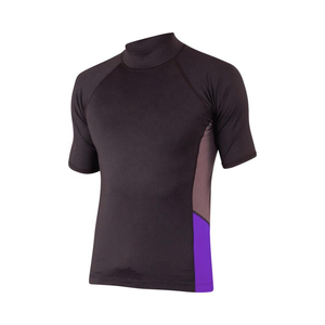 Logotipo impreso personalizado flexible niño adulto ropa de baño de verano de manga corta camisas de protección solar protector contra las erupciones de secado rápido OEM personalizado - Product Image 5