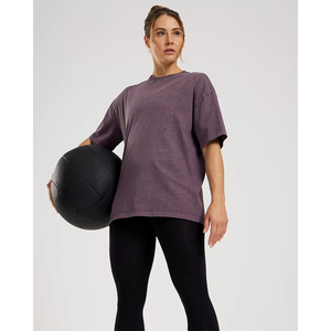T-shirts décontractés d'été pour femmes en coton et polyester écologiques respirants à séchage rapide Double couche Confortables de haute qualité - Product Image 1