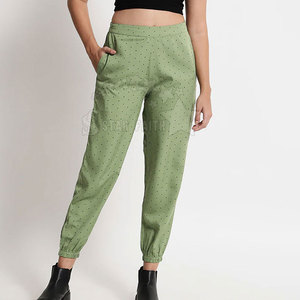 Pantalones informales de alta calidad para mujer, mezcla de algodón, pantalones holgados de moda para oficina, pantalones informales para mujer - Product Image 5