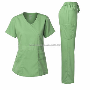 Newest Unisex <b>Scrub</b> Nurse Uniforms Surgery Veterinary Nursing High Quality Twill Polyester/Cotton Stretch Medical <b>Scrubs</b> <b>Sets</b> - Product Image 5