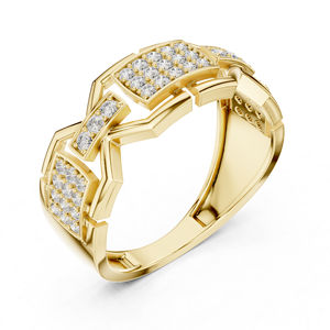 แหวนเพชรทรงกลมทองคำ 14K โรสโกลด์สำหรับผู้หญิง |   การหมั้นและการแต่งงาน |   เครื่องประดับชุบทองคำแท้รับรองโดย IGI สำหรับสวมใส่ทุกวัน - Product Image 5