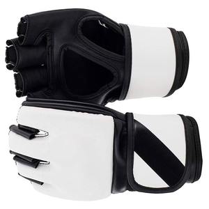 Gants de boxe personnalisés professionnels avec logo, pour compétition de MMA et arts martiaux, 6oz 8oz 12oz, entraînement, en cuir PU, fermeture auto-agrippante - Product Image 2