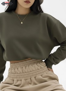 Sudadera con Capucha y Cremallera para Mujer, Estilo Vintage, Lavado Ácido, Talla Grande, Tejido de Algodón, para Invierno - Product Image 6