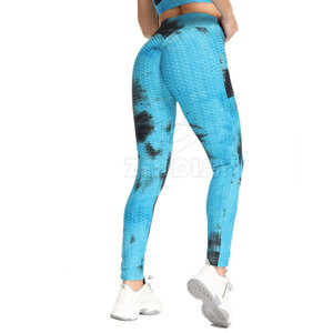 Leggings de yoga taille mi-haute en Spandex/Polyester, compression respirante, séchage rapide, pour femme, haute qualité, été, personnalisables, simples - Product Image 2