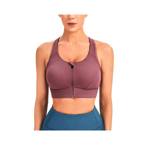 Soutien-gorge de sport pour femmes haut de fitness soutien-gorge de yoga bleu haut court de course à pied haut de sport pour femmes soutien-gorge de sport de fitness en gros à la mode personnalisée - Product Image 1