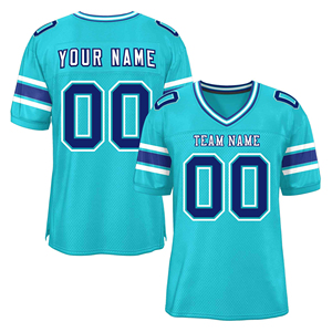 Solid Color American Football Jersey Set Adults Short Sleeve Anti-Bacterial Unisex Customizable OEM Service Available Plus Size - Product Image 1
