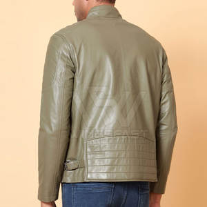 Chaqueta de invierno para hombre superventas, impermeable, con cuello levantado y logotipo frontal, a prueba de viento y elegante, chaqueta de cuero al por mayor - Product Image 3