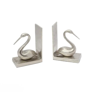 Modern Decorative Bookends Trending Stylish Holder for Bookshelf Office <b>Desk</b> Home Decor Accent Organizer - Product Image 4
