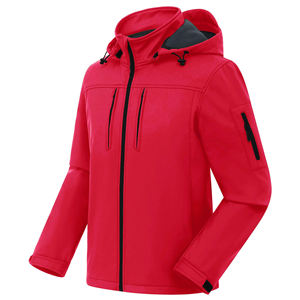 Vestes de sports d'hiver OEM d'extérieur logo personnalisé coupe-vent respirant manches longues veste softshell pour hommes - Product Image 1