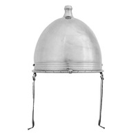 Casque Celtique Montefortino en Acier Doux – Armure Ancienne Faite à la Main, Découpée au Découpeur, Calibre 18, pour Personnage Romain Antique et Collectionneurs