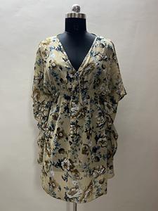 Casual Office Lady Kaftan Top imprimé pour les fêtes quotidiennes d'été sur la plage Reld Comfort Short Daily Wear pour le style formel - Product Image 6