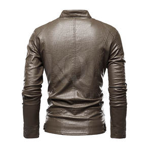เสื้อแจ็คเก็ตหนังผู้ชายปี 2026 ดีไซน์ซิปคลาสสิก พร้อมซับในอุ่นสำหรับอากาศหนาวและแฟชั่นลำลอง - Product Image 2