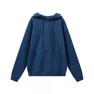 2025 gros sweats à capuche unis brodés unisexe 100% coton Logos personnalisés sweats à capuche pour homme - Product Image 1