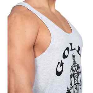 Camiseta sin mangas gris para hombre Culturismo Stringer | Chaleco de gimnasio de algodón orgánico | Camiseta de entrenamiento sin mangas 2025 Muscle Fit Training Tank Top - Product Image 5