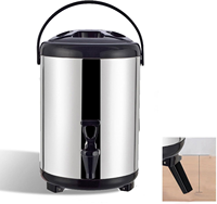 Bouilloire électrique portable avec fiole thermique en acier inoxydable garder au chaud seau à thé/lait pour une utilisation en magasin commerçants instantanés
