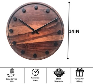 Reloj de Madera Artesanal Único para Decoración del Hogar Personalizada y Regalos Disponible al Mejor Precio del Mercado - Product Image 4