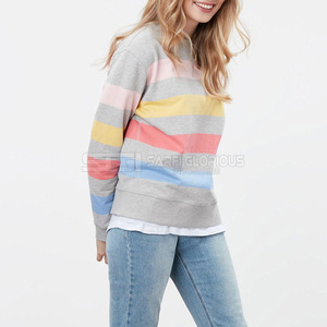 Sweat-shirt d'hiver élégant pour femme avec logo personnalisé sur le devant, pull à épaules tombantes dans plusieurs styles - Product Image 2