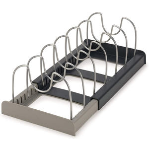 Support de <span class=keywords><strong>rangement</strong></span> réglable en acier inoxydable pour assiettes, planches à découper, casseroles, plateaux - Product Image 2