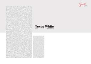 Carreaux en porcelaine émaillée effet granit TEXOS WHITE 600X1200 - Product Image 3