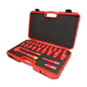 Juego de enchufes aislados de 1/2 "con mango de trinquete 72T y barra de extensión, fuente de alimentación manual, suministro de Taiwán personalizable OEM, 24 Uds. - Product Image 3