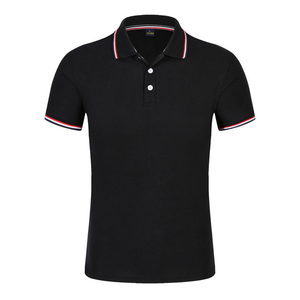 Chemise de golf pour homme en coton 100% bleu marine, sur mesure, avec logo brodé, anti-froissement, poche, impression numérique - Product Image 3