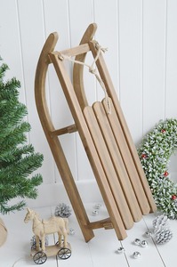 Trineo Navideño Más Vendido, Metal Personalizado de Fábrica, Popular en DC, Rectangular, Metal + Madera, Logotipo Personalizado, Se Acepta Decoración - Product Image 3