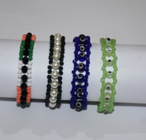 Multi Gemstone beads healing <b>beaded</b> <b>Bracelet</b>. crystal <b>bracelet</b> 3x6mm pearl gemstone beads double layer <b>bracelet</b> - Product Image 2