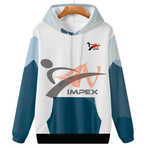 เสื้อฮู้ดดี้ผู้ชายมาใหม่สำหรับฤดูหนาว ขายดี ผลิตในปากีสถาน พิมพ์ลายดิจิทัล คุณภาพสูง ผ้าสั่งทำพิเศษ แห้งเร็ว - Product Image 1