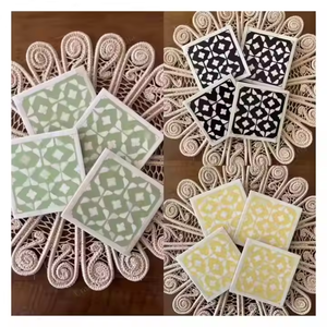 Sous-verres traditionnels dotés d'un élégant savoir-faire en résine époxy 2025 durables, élégants et parfaits pour un décor moderne ou classique. - Product Image 2