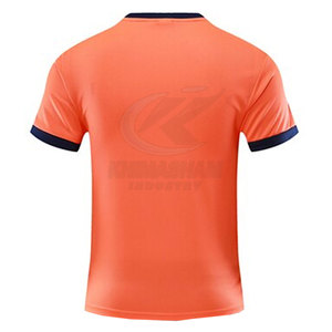 Customized Color High Quality Breathable Short Sleeve Summer Soccer Jersey 100% Polyester Team Wear - Product Image 2