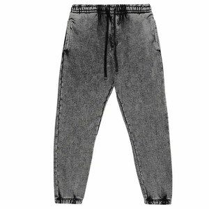 Ensemble de survêtements lavés à l'acide avec fermeture éclair Pantalon de survêtement évasé lavé à l'acide et sweat à capuche Distressed Patch Survêtement pour homme - Product Image 3