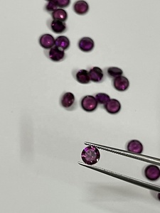 Gema granate Natural de rodolita, Color fino, 6mm, forma redonda, calibrada, suelta, lote de gema, de Sadiya internacional - Product Image 6