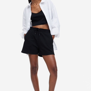 Pantalon de Yoga d'été de haute qualité en cours d'exécution athlétique entraînement de gymnastique courte longueur haute en gros respirant extensible Logo bouton de ceinture - Product Image 1