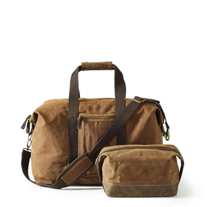 Bolsas de viaje de safari de lona encerada personalizadas unisex Bolsas de noche de fin de semana para deportes al aire libre impresas - Product Image 5