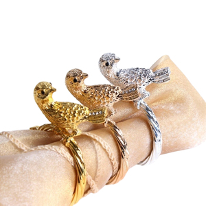 Handmade European and American Style Metal <b>Silver</b> Round Shape Embossed Designer <b>Napkin</b> Ring for Dinner Table Decoration - Product Image 3