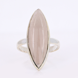 Hot Selling Women's 925 Sterling Silver Fine Handmade <b>Ring</b> <b>Rose</b> Gold Smoky <b>Quartz</b> Hydro 10x30mm Marquise Bezel Setting Jewelry - Product Image 4