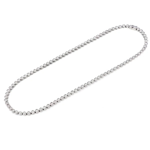 Elegant Moissanite <b>Tennis</b> <b>Necklace</b> Iced Out Hip Hop Jewelry In 925 Silver USA Trendy Chain for <b>Men</b> Women - Product Image 5
